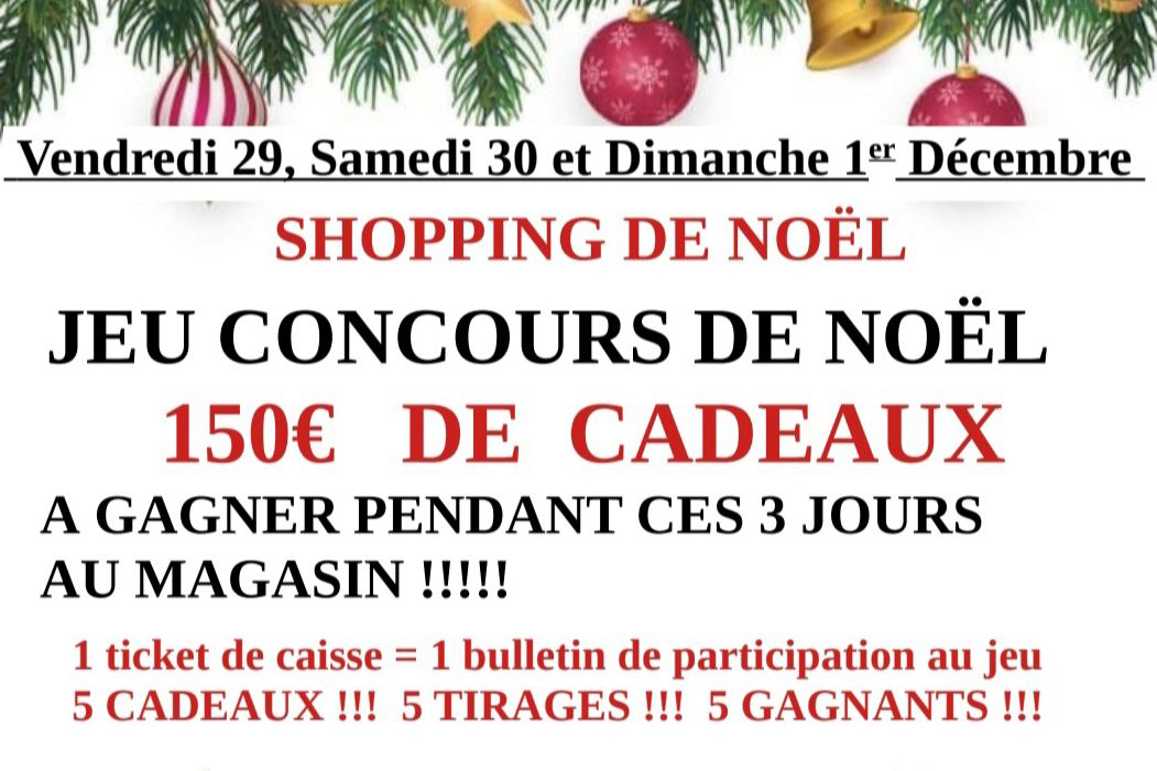 Jeu concours et Shopping de Noel 🎅🎁🎉